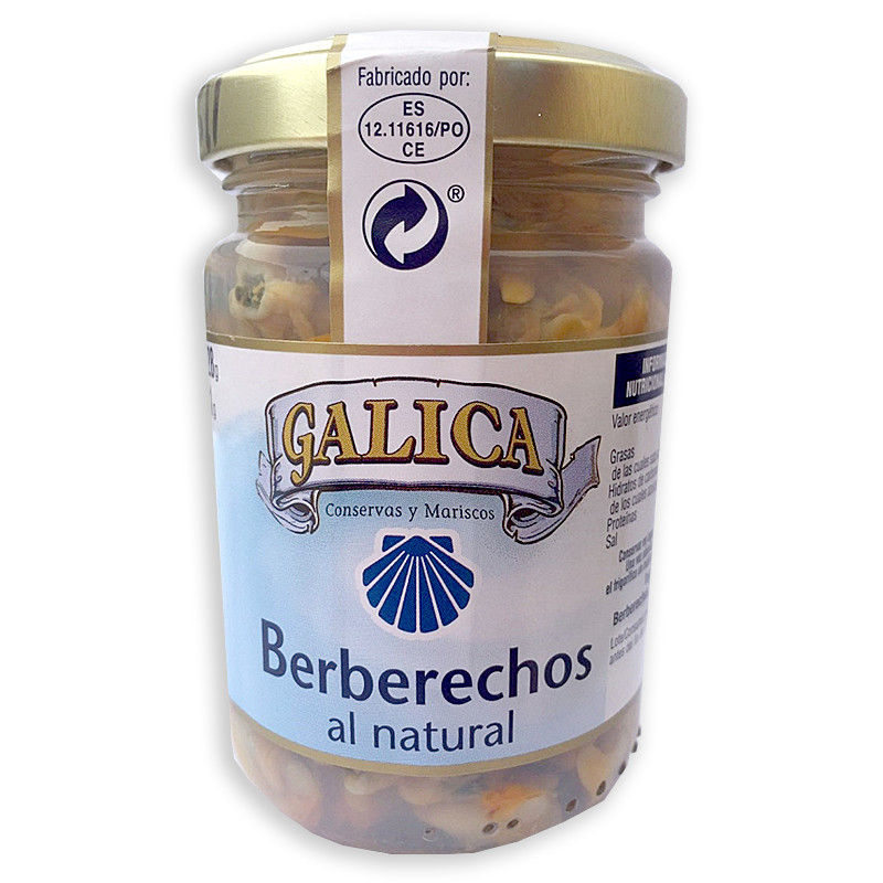 BERBERECHOS AL NATURAL TARRO 165ml